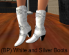 (BP) White & Silver Boot