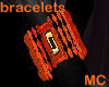 M~Orange fire bracelets