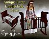 Antq Lrg Cradle/Crib mix