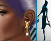 W: LV earrings