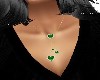 4 EMERALD HEART NECKLACE