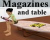 Magazines and Table