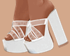 E* White Alba Sandals