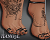 ღ Feet Tattoo Black