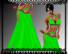 Gata Gown - Neon Green