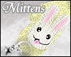 *82 Bunny Mittens Yellow