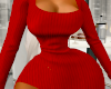 Split Dress Red