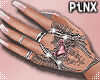 Tattoo Chain Nails Pink
