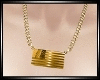 Gold USA Flag Necklace