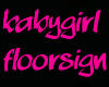 Babygirl Floorsign PB