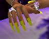 Yellow long nails