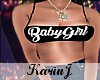 K| Babygirl Black Bralet