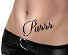 "Purrr" Belly Tattoo
