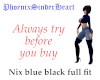 Nix blue black full fit