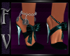 ~F~ Teal Heels with bow