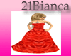 21B-Red wedding dress