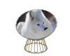White Wolf Cuddle Chair