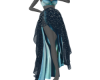 Muse) Midnight Teal Gown