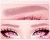 金. Pink Eyebrows