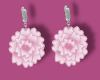 Pink Mums Earrings