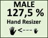 Hand Scaler 127,5% Male