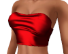 Sexy Red Satin Crop Top