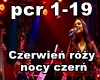 Czerwien rozy nocy czern