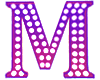 Purple Letter M
