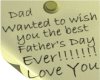 Happy Fathers Day Note