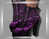 Purple Millatary Boots