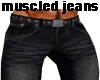 Muscled Jeans Black