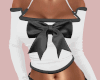 Bow Sweater - White/Soot
