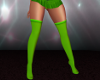 A| Lime thigh boots