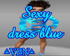 Mummy sexy blue dress