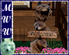 3D Wolf Welcome Sign