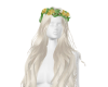 [L] Floral Hair White