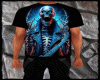 Horns Up Blue Skull