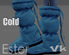 Puffer blue boots