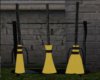 animated flying brooms