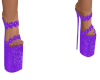 Purple Floral Heels