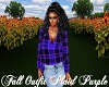 Fall Outfit Plaid Purple