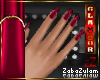 zZ Hand Nail Fiery Red