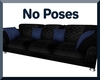 Black & Blue Aztec Sofa
