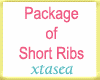 Package of Short Ribs
