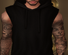 Black hoodie and tats