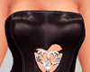 Heart dress black