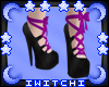 !W! Fuchsia Strap Heels