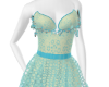 aqua blue gown