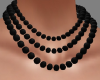 50s Black Bead Necklace