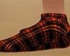 Orange Sock Plaid flat F